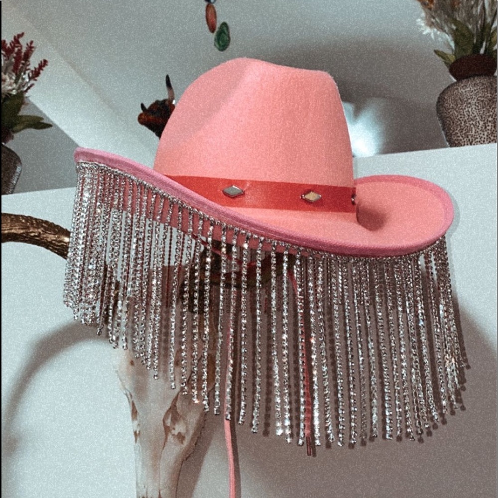 Pink Rhinestone Cowboy Hat